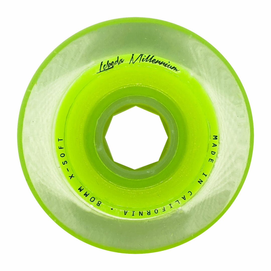 Labeda Millennium X-Soft Roller Hockey Wheel – Green Blem