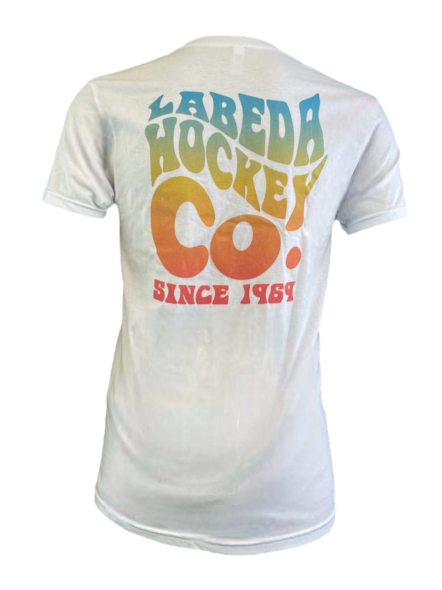 T-Shirt Labeda Hockey Trippy Tie Dye Logo - White