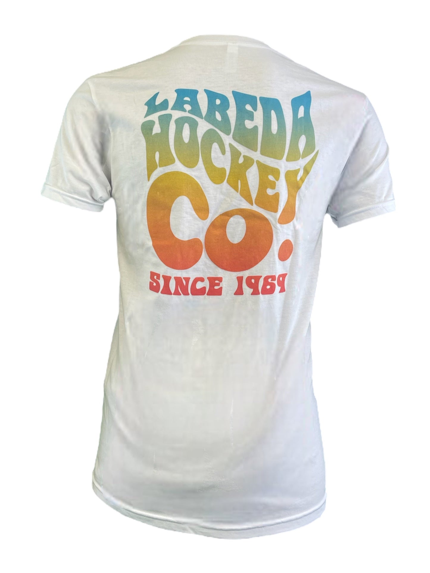 T-Shirt Labeda Hockey Trippy Tie Dye Logo - White