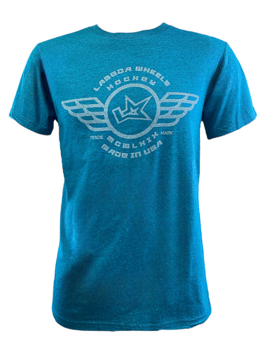 T-Shirt Labeda Wings Logo - Cyan