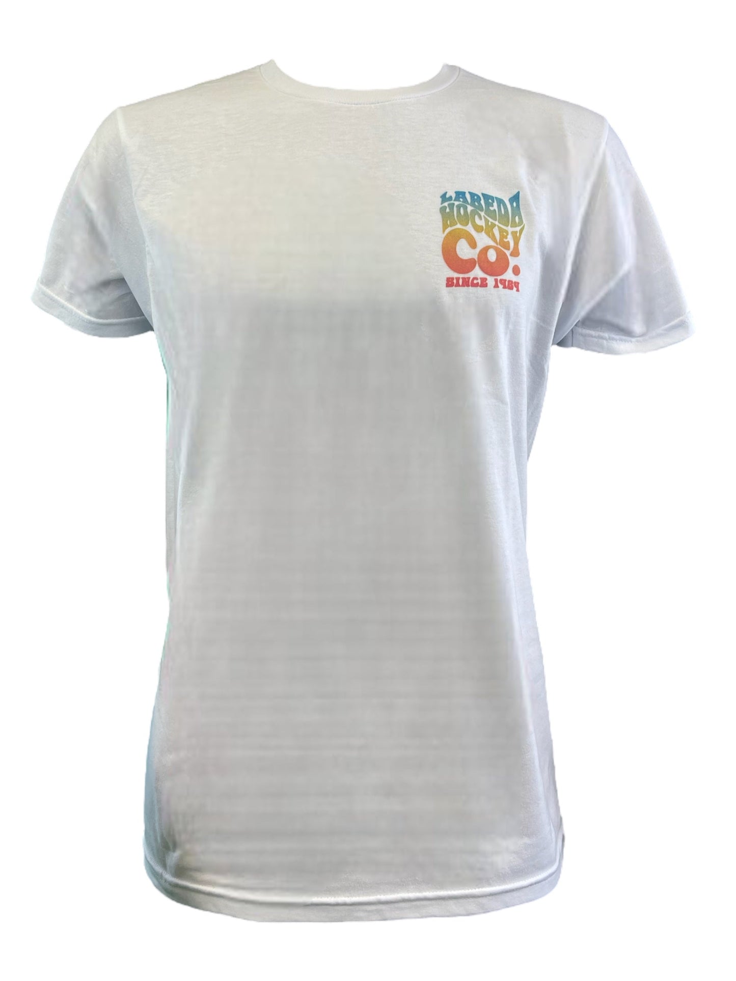 Labeda Hockey Trippy Tie Dye Logo T-Shirt - White
