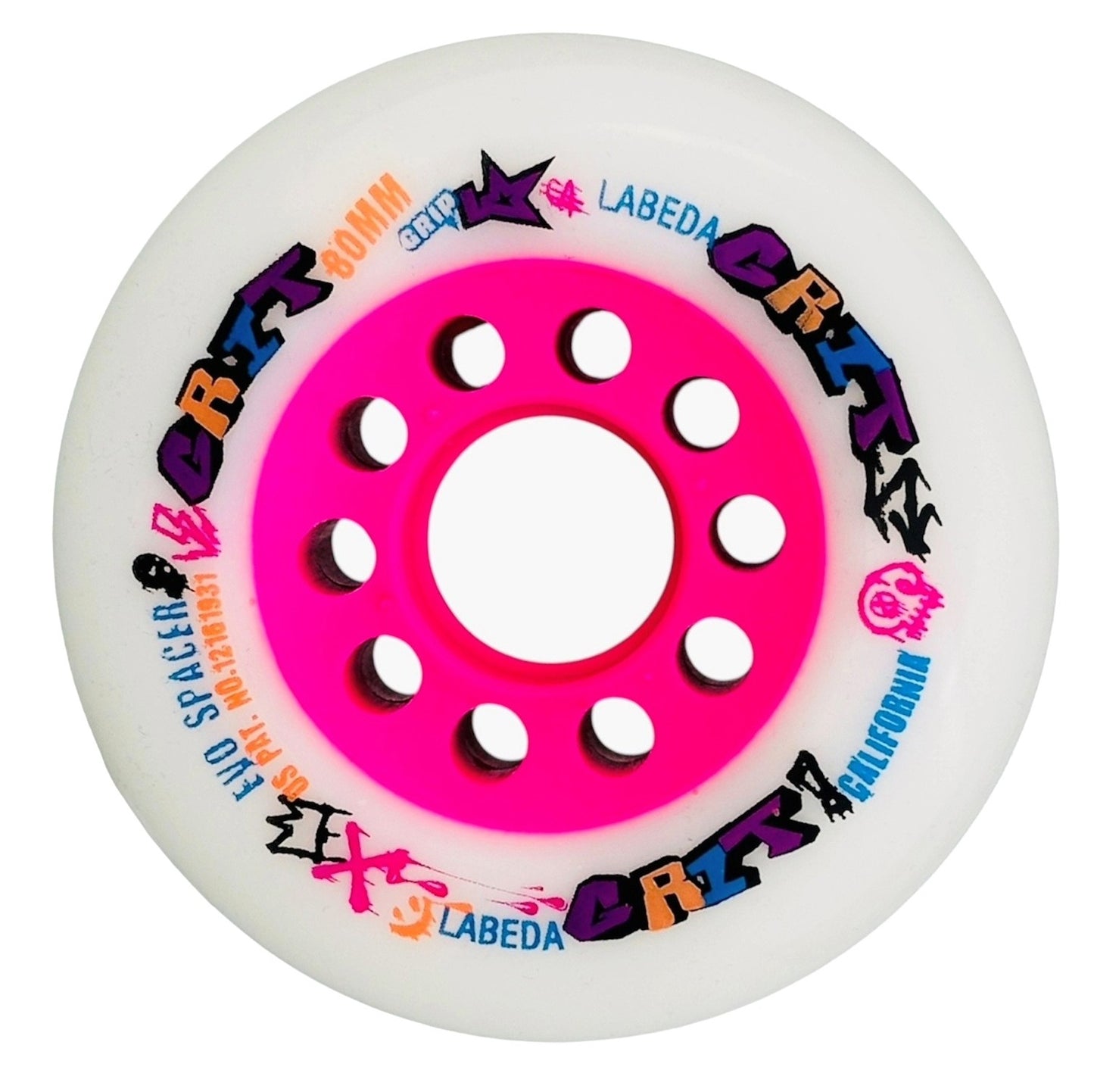 Labeda Grit Grip Roller Hockey Wheel – White