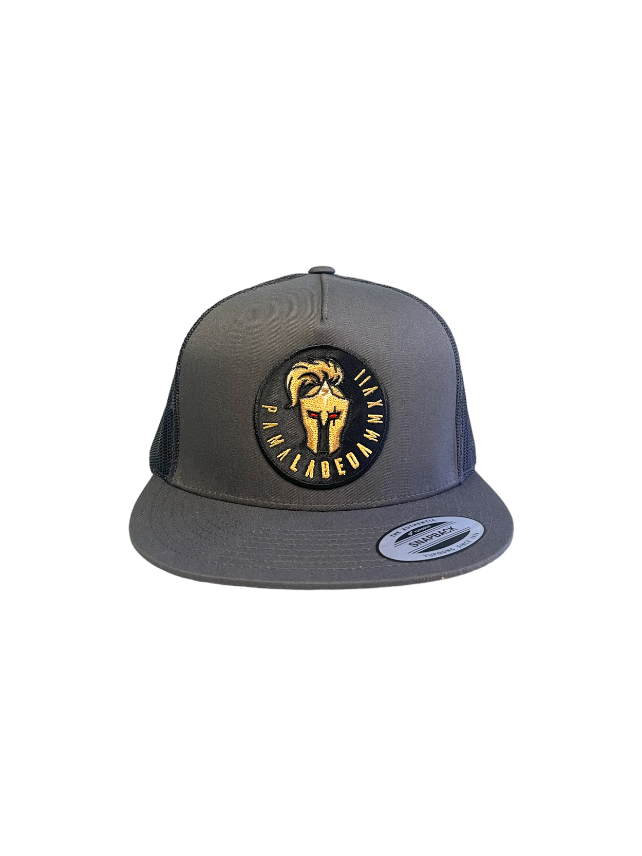 Flat Bill Hat – 5 Panel Classic Trucker Labeda Knights Grey