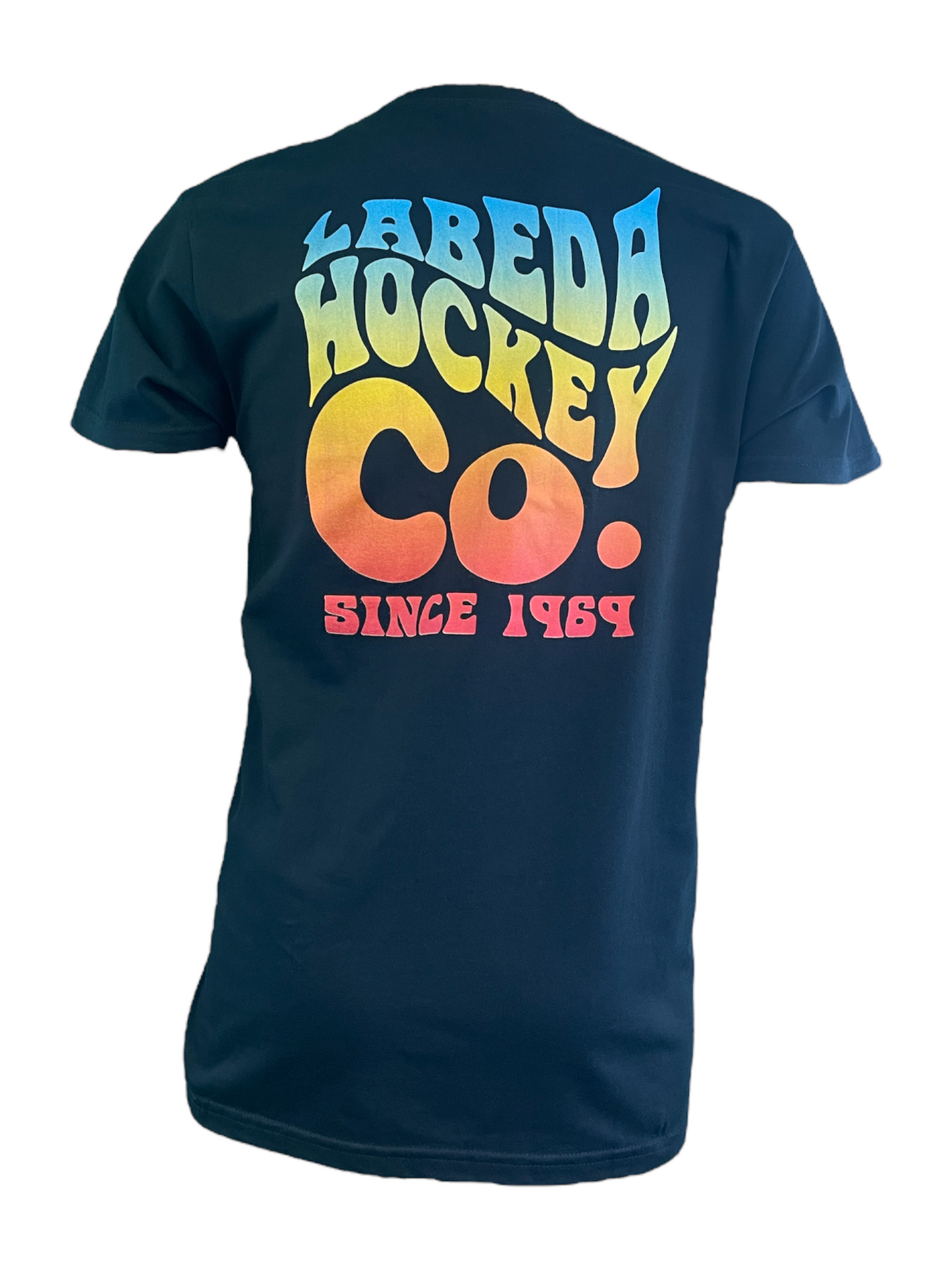 T-Shirt Labeda Hockey Trippy Tie Dye Logo - Black