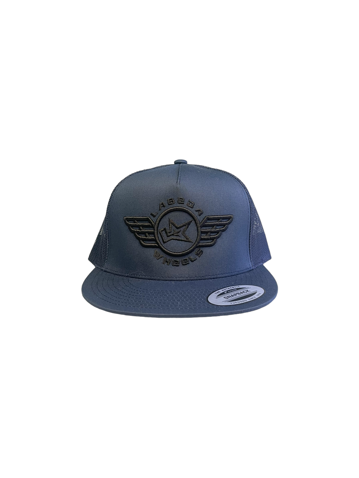Flat Bill Hat – 5 Panel Classic Trucker Labeda Wings Navy