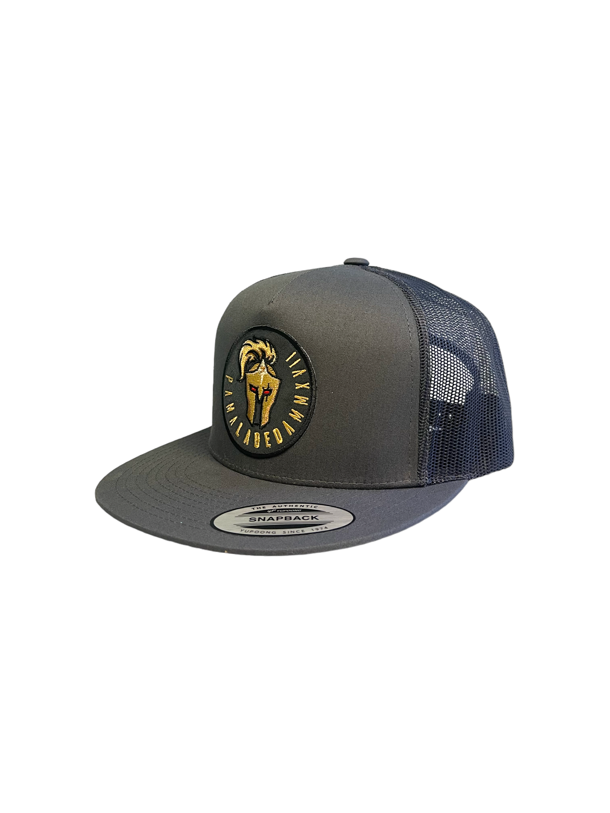 Flat Bill Hat – 5 Panel Classic Trucker Labeda Knights Grey