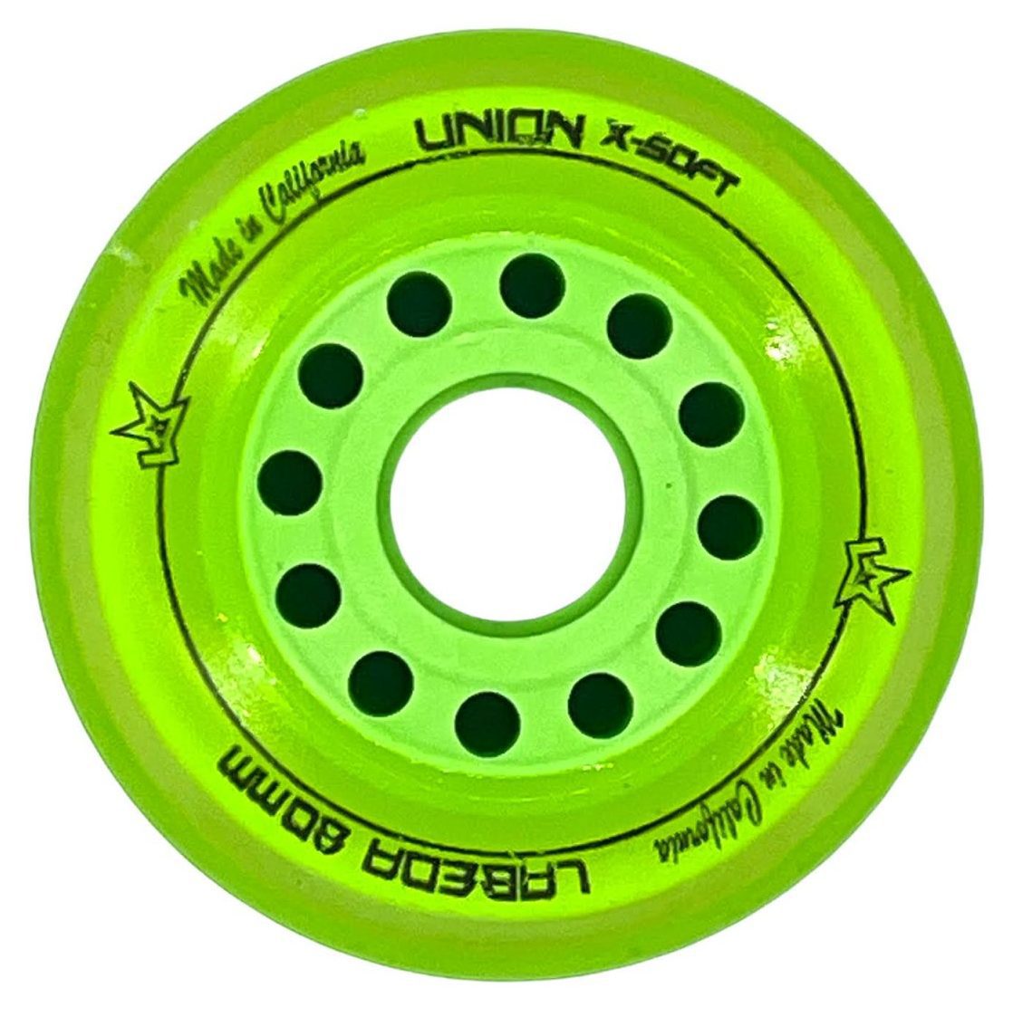 Labeda Roller Hockey Wheel Union X-Soft – Green Blem