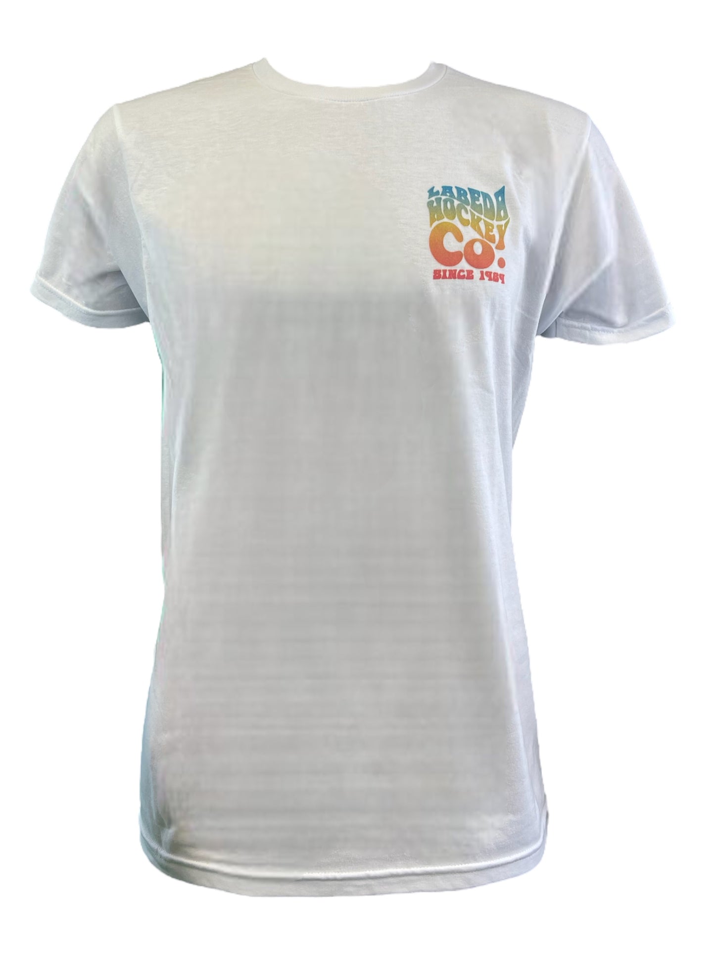 T-Shirt Labeda Hockey Trippy Tie Dye Logo - White