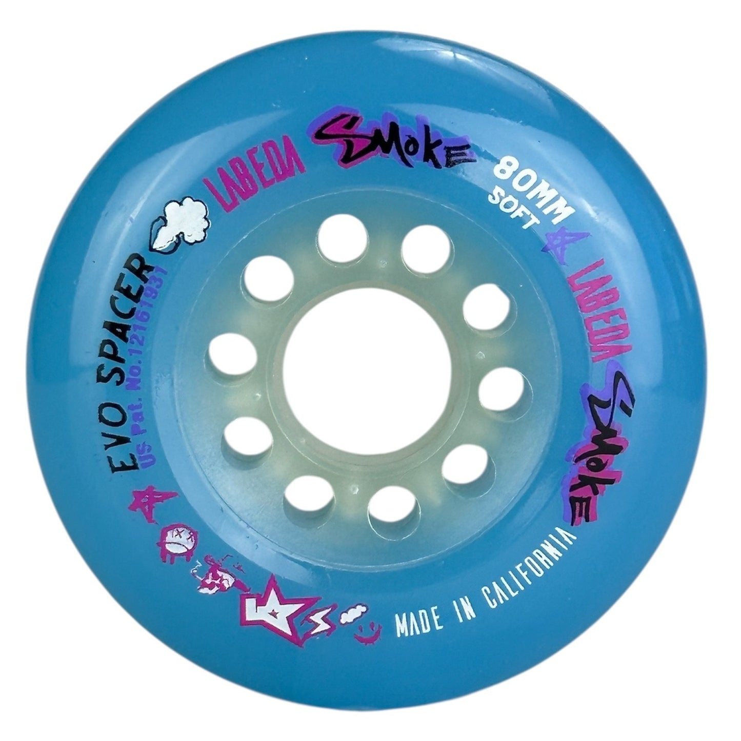 Labeda Smoke Soft Roller Hockey Wheel – Blue