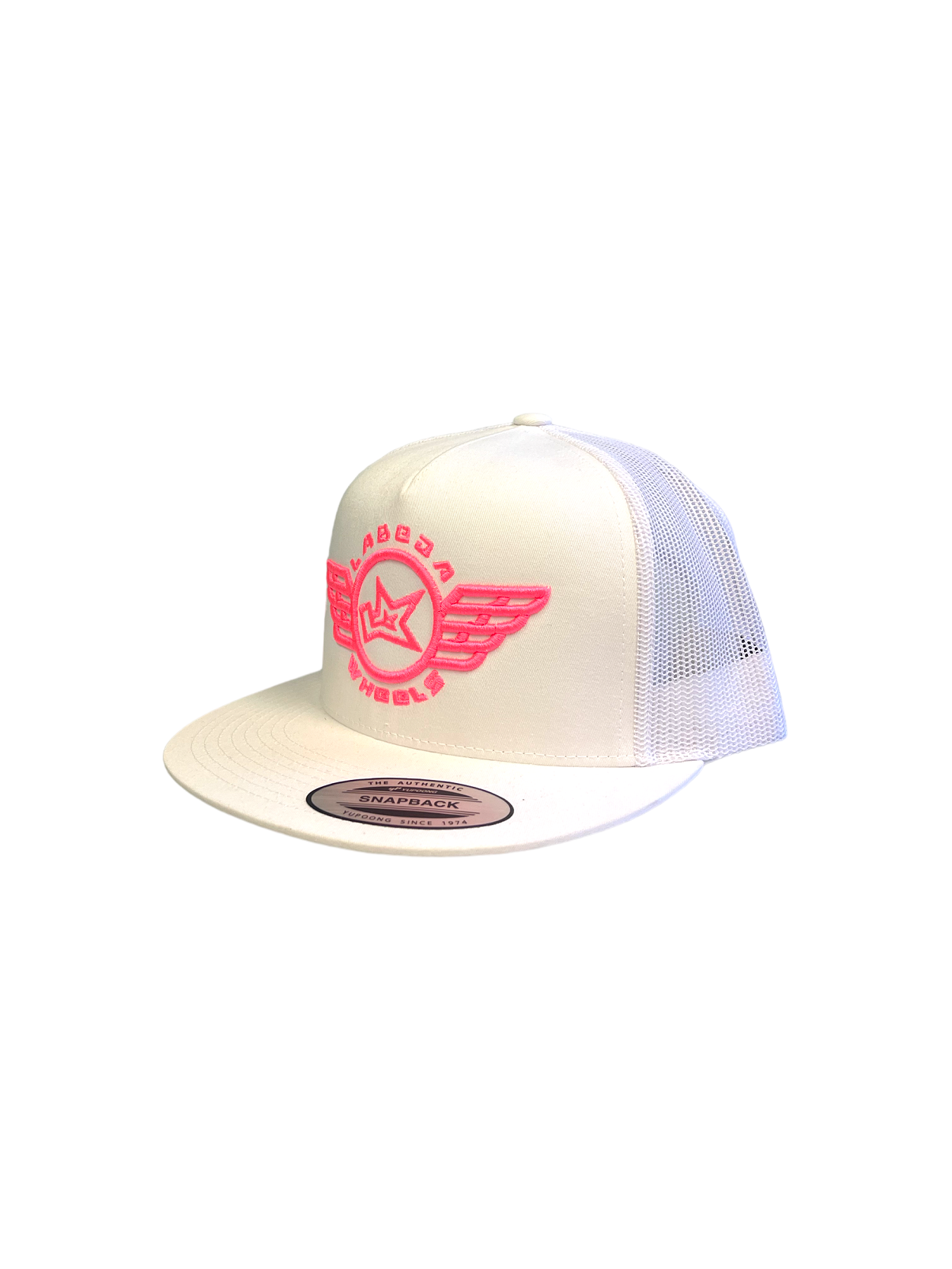 🎁 Flat Bill Hat – 5 Panel Classic Trucker Labeda Wings Pink (100% off)